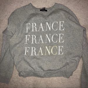 Cute “France” grey sweatshirt